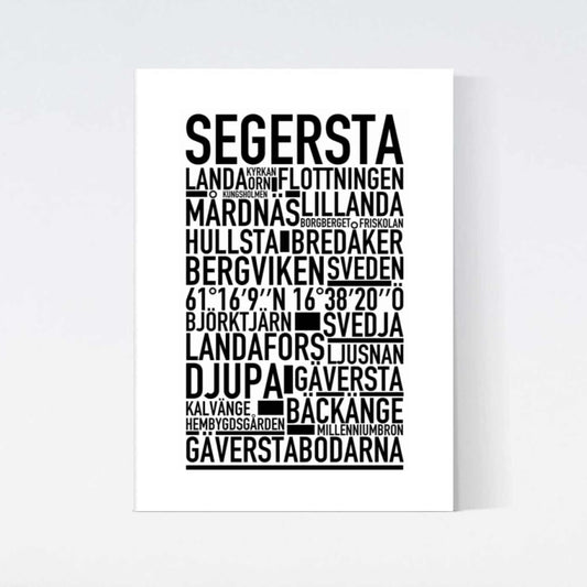 Segersta Text Poster