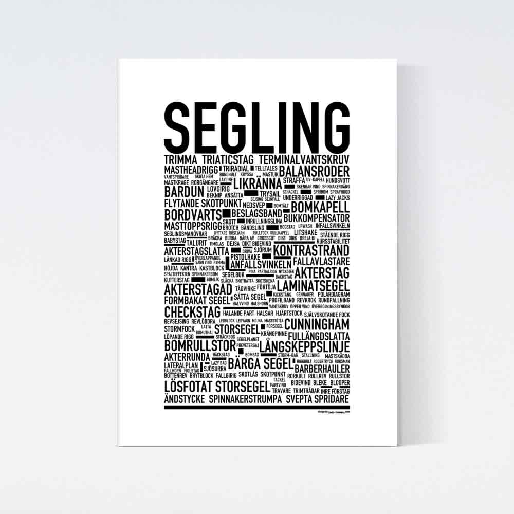 Segling Text Poster