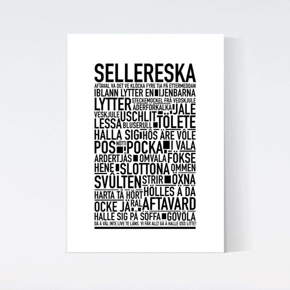 Sellereska Dialekt Text Poster