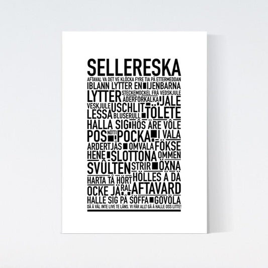 Sellereska Dialekt Text Poster