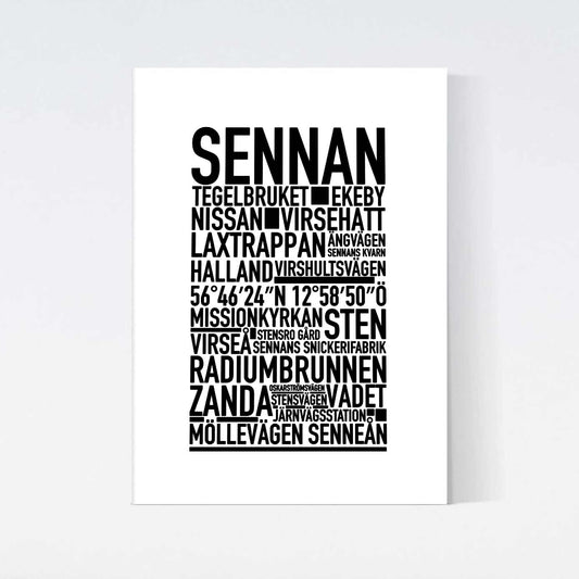 Sennan Text Poster