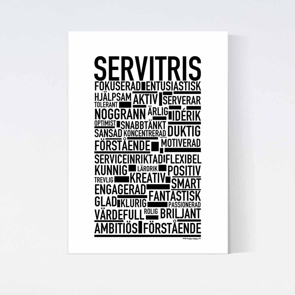 Servitris Text Poster