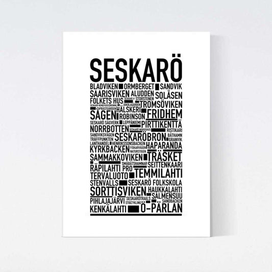 Seskarö Text Poster