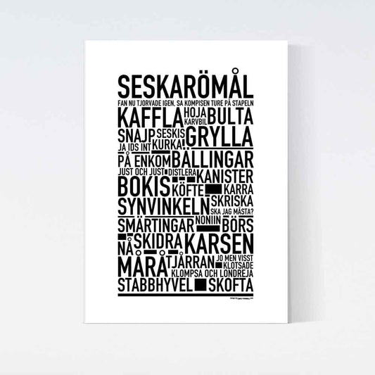 Seskarömål Dialekt Text Poster
