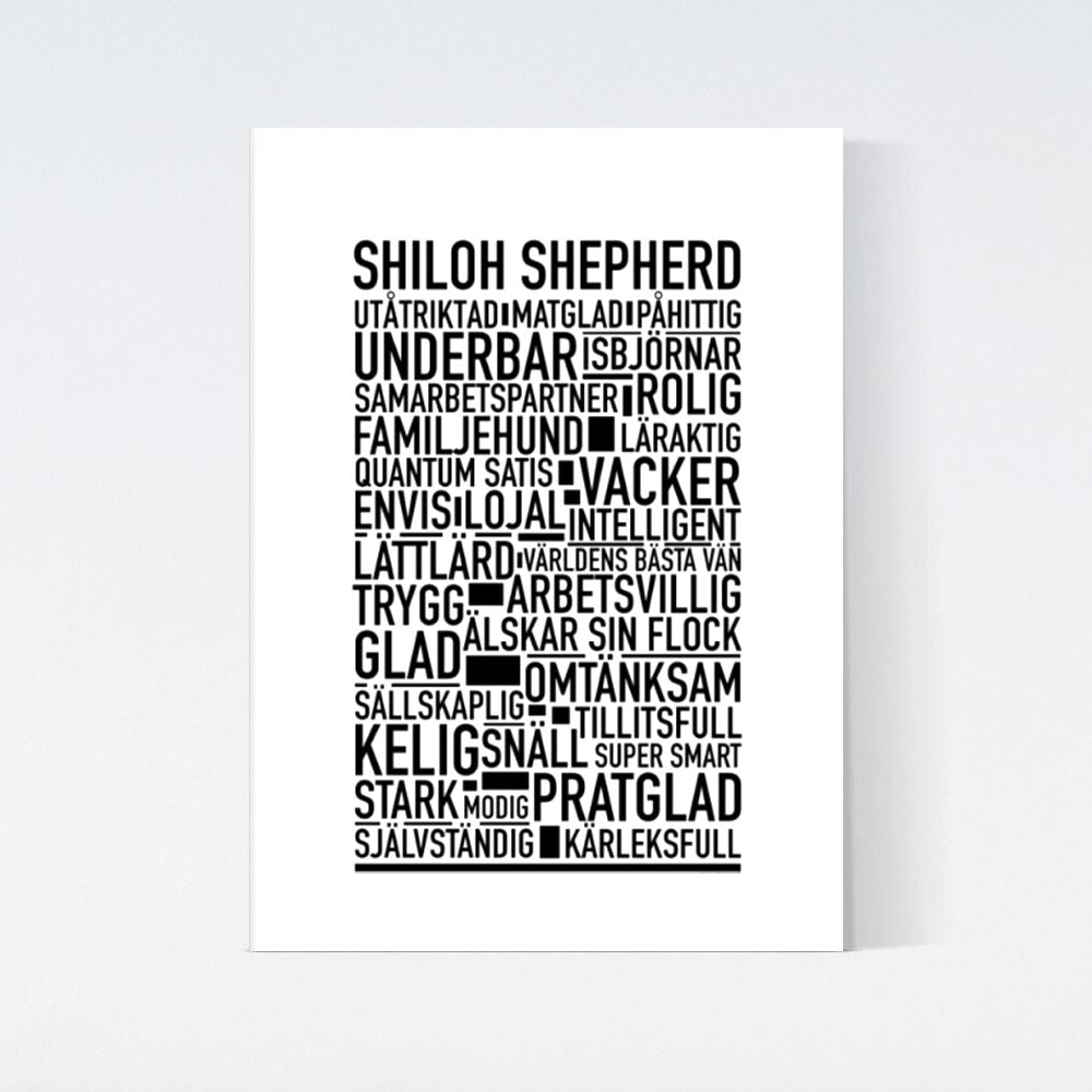 Shiloh Shepherd Text Poster