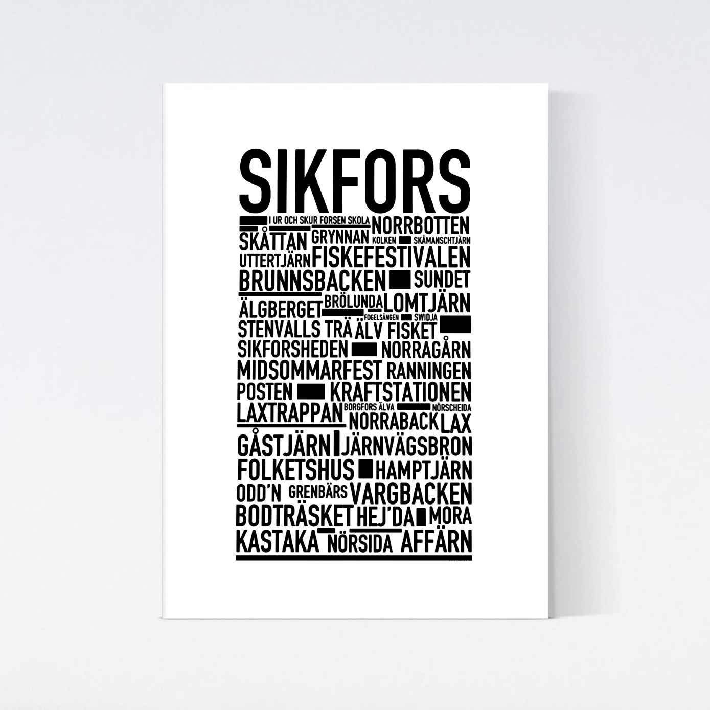 Sikfors Text Poster