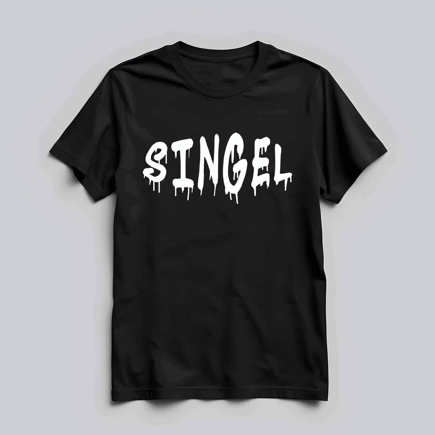 Singel Graffiti Text T-shirt