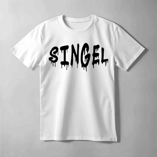 Singel Graffiti Text T-shirt