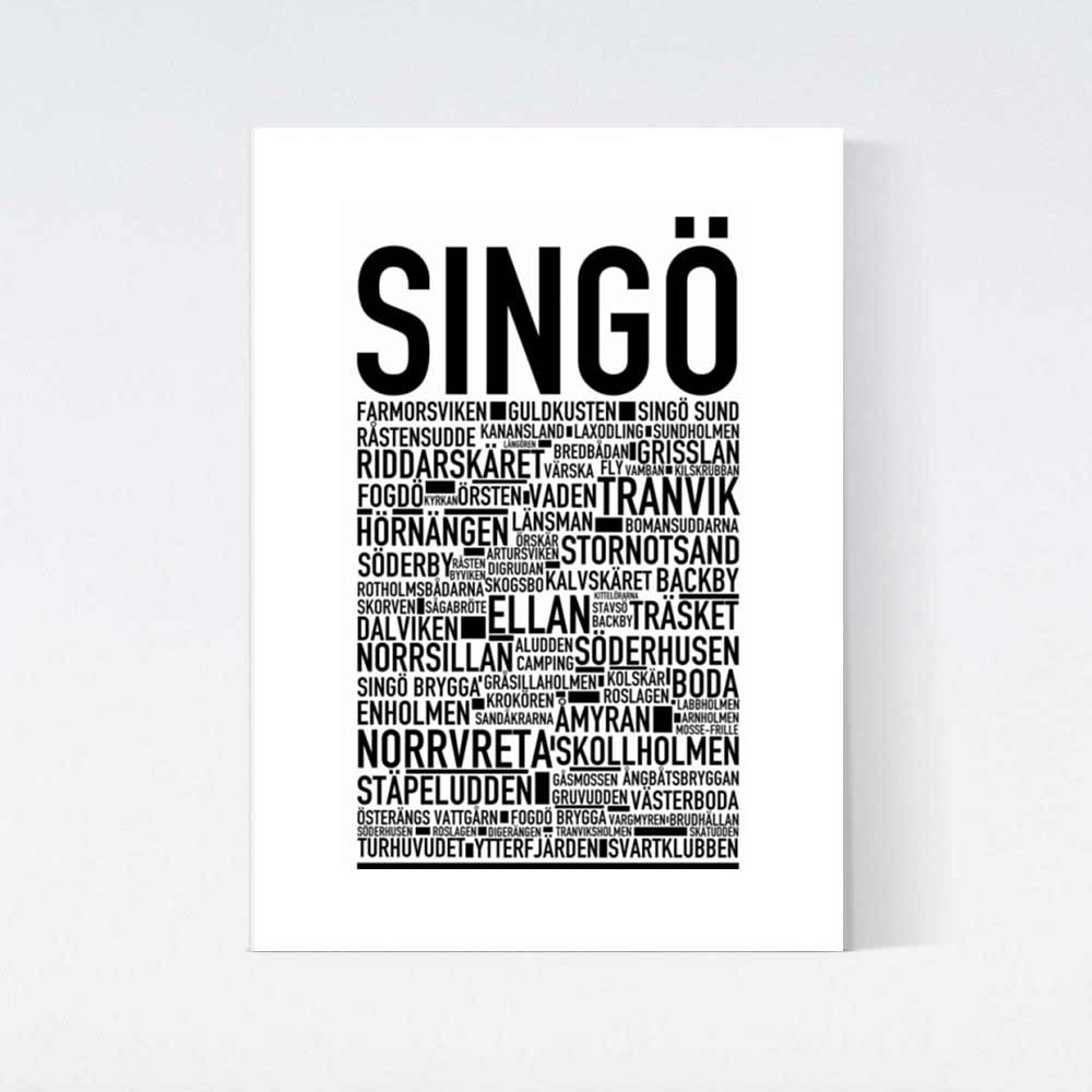 Singö Text Poster