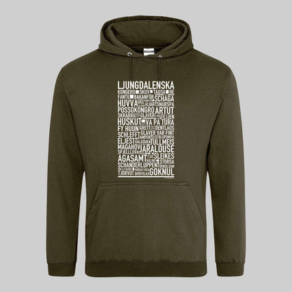 Ljungdalenska Dialekt Text Hoodie