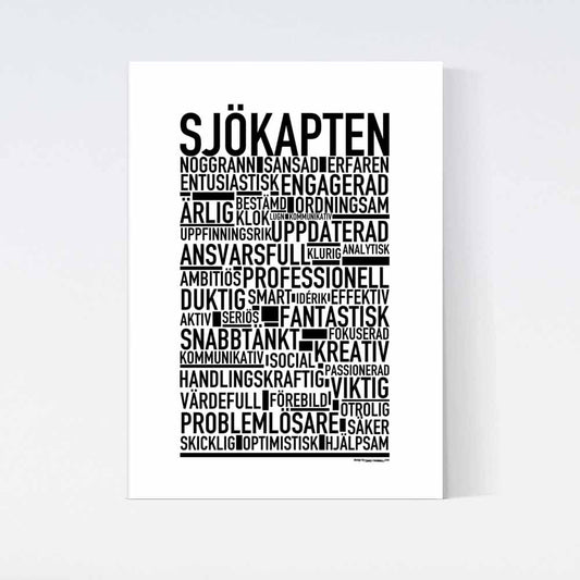 Sjökapten Text Poster