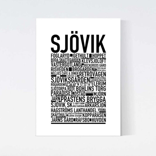 Sjövik Text Poster