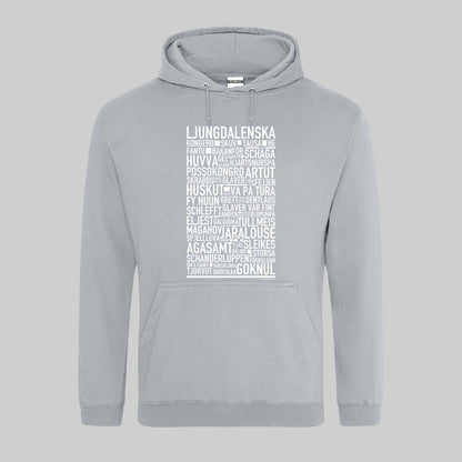 Ljungdalenska Dialekt Text Hoodie