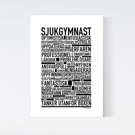 Sjukgymnast Text Poster
