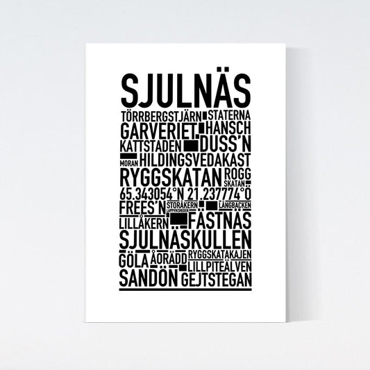 Sjulnäs Text Poster