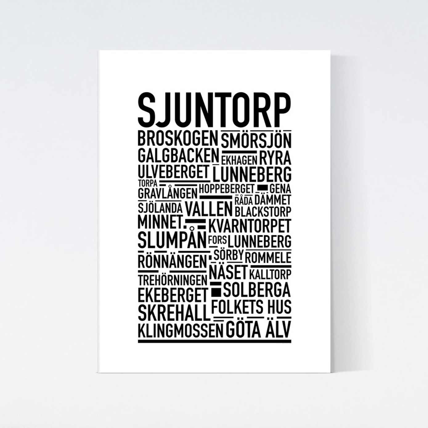 Sjuntorp Text Poster