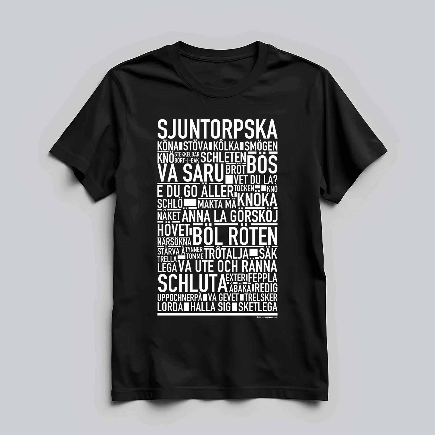Sjuntorpska Dialekt Text T-shirt