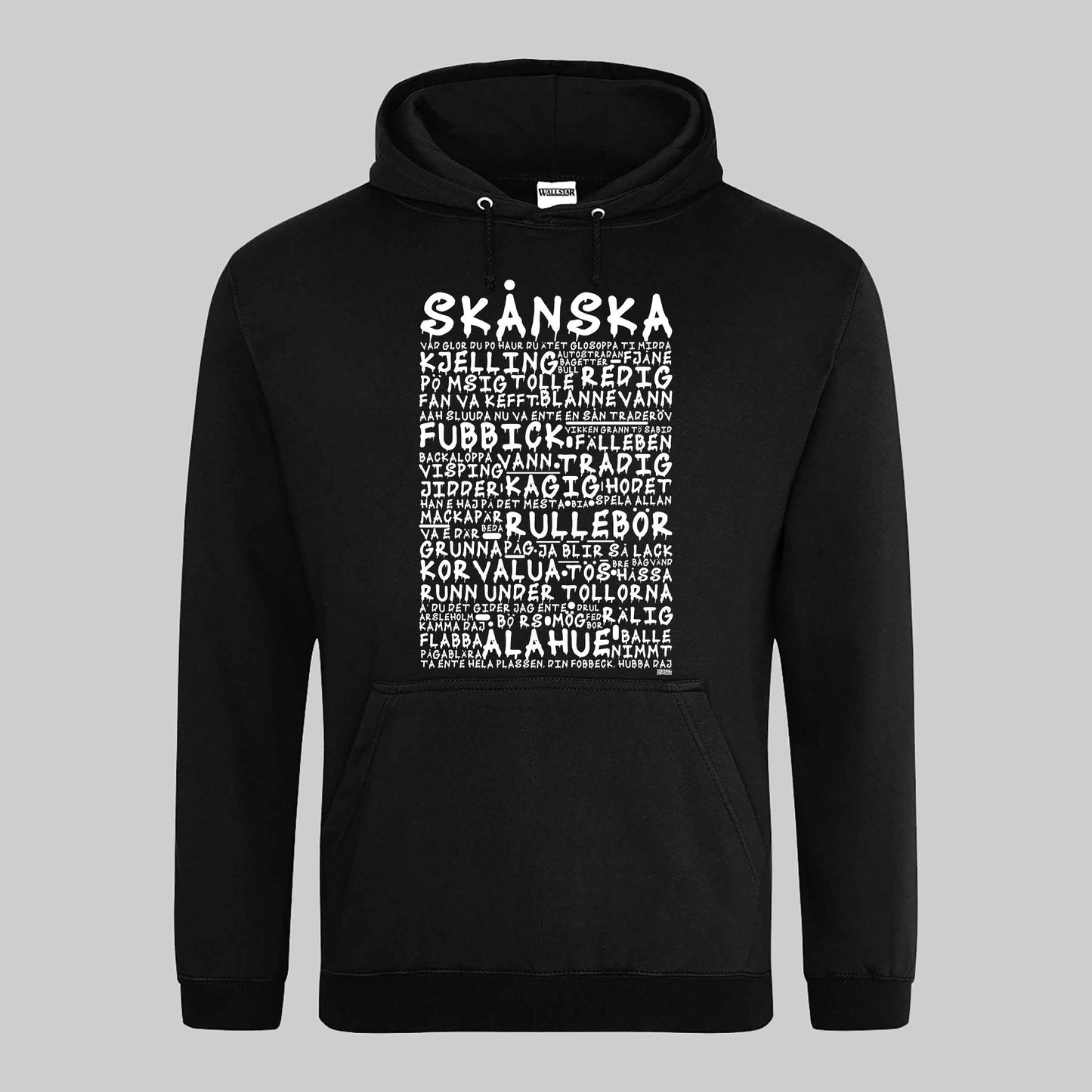 Skånska Graffiti Dialekt Hoodie