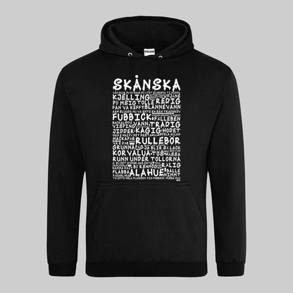 Skånska Graffiti Dialekt Hoodie