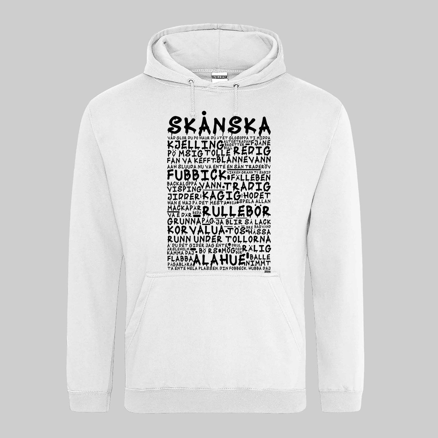 Skånska Graffiti Dialekt Hoodie