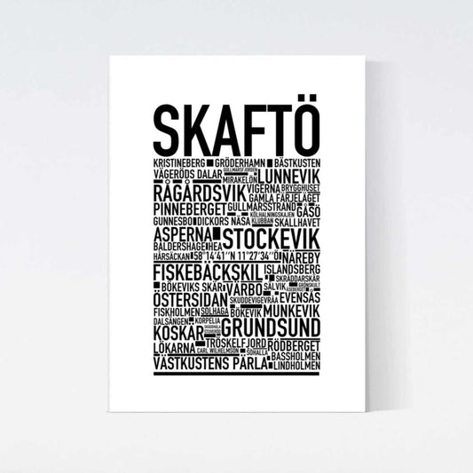Skaftö Text Poster