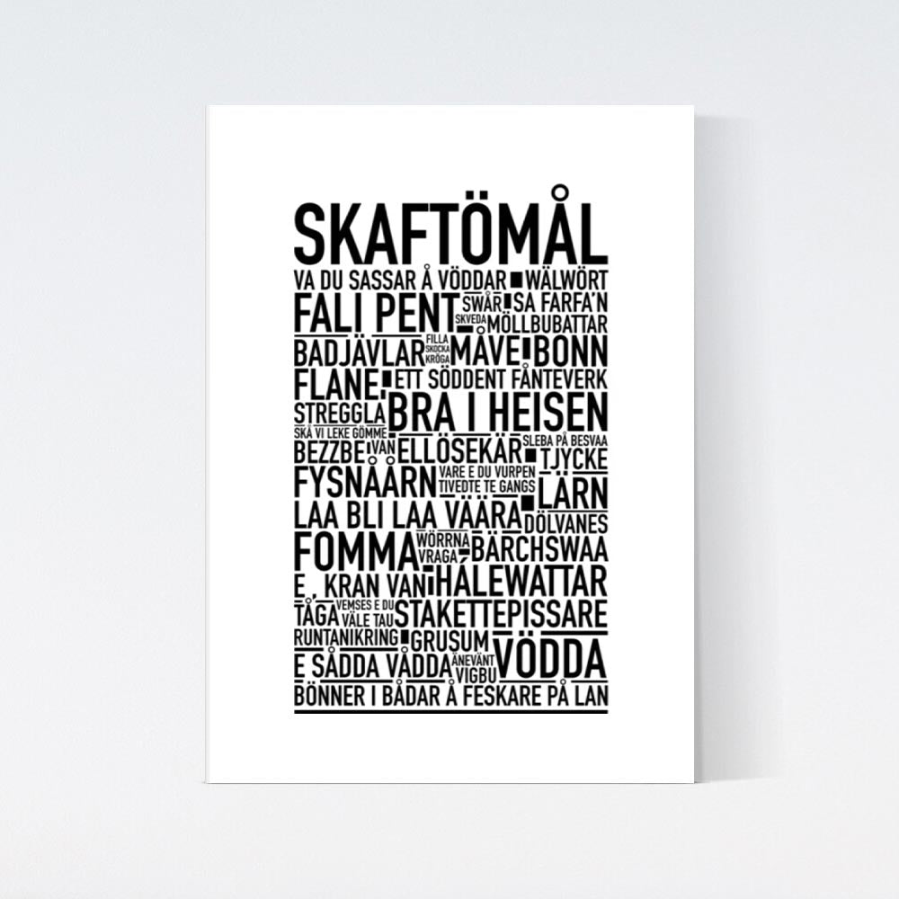 Skaftömål Dialekt Text Poster