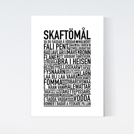 Skaftömål Dialekt Text Poster