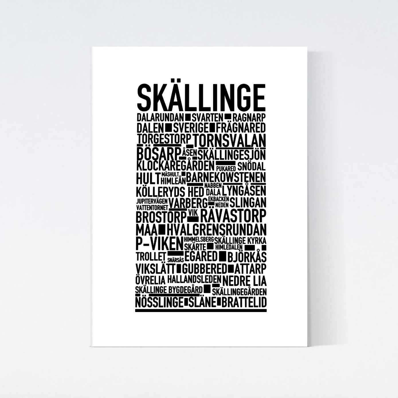 Skällinge Text Poster