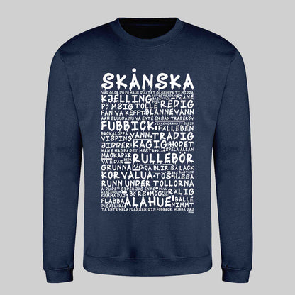 Skånska Graffiti Dialekt Sweatshirt