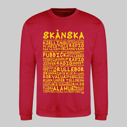 Skånska Graffiti Dialekt Sweatshirt