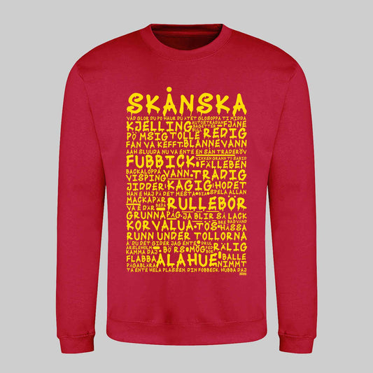 Skånska Graffiti Dialekt Sweatshirt