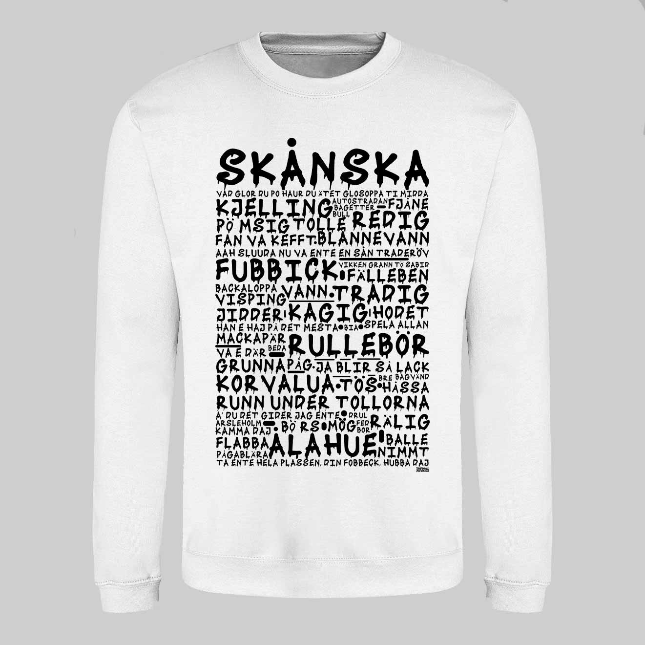 Skånska Graffiti Dialekt Sweatshirt