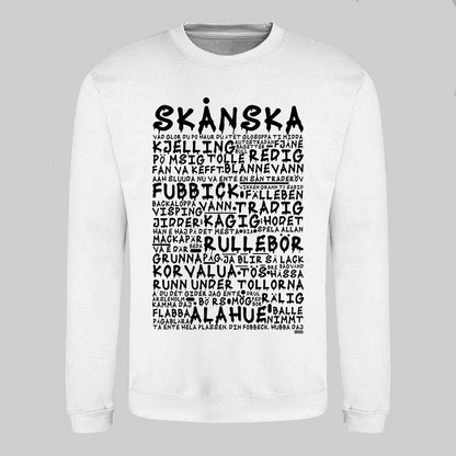 Skånska Graffiti Dialekt Sweatshirt