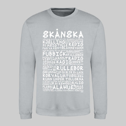 Skånska Graffiti Dialekt Sweatshirt