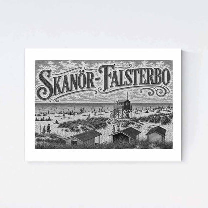 Skanör-Falsterbo Nostalgi Poster