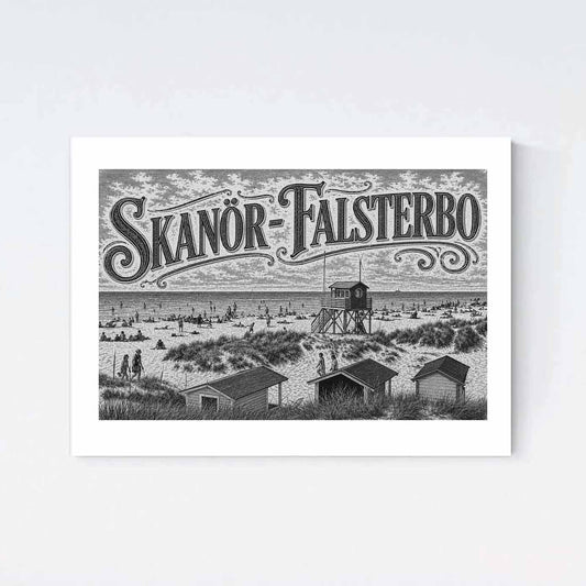Skanör-Falsterbo Nostalgi Poster