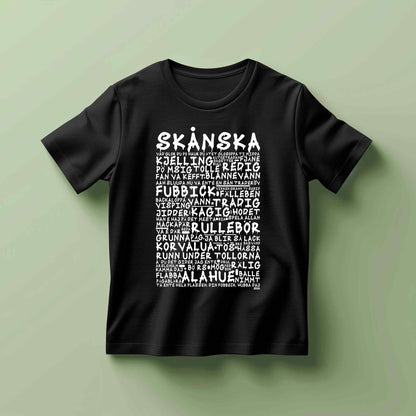 Skånska Graffiti Dialekt Barn T-shirt