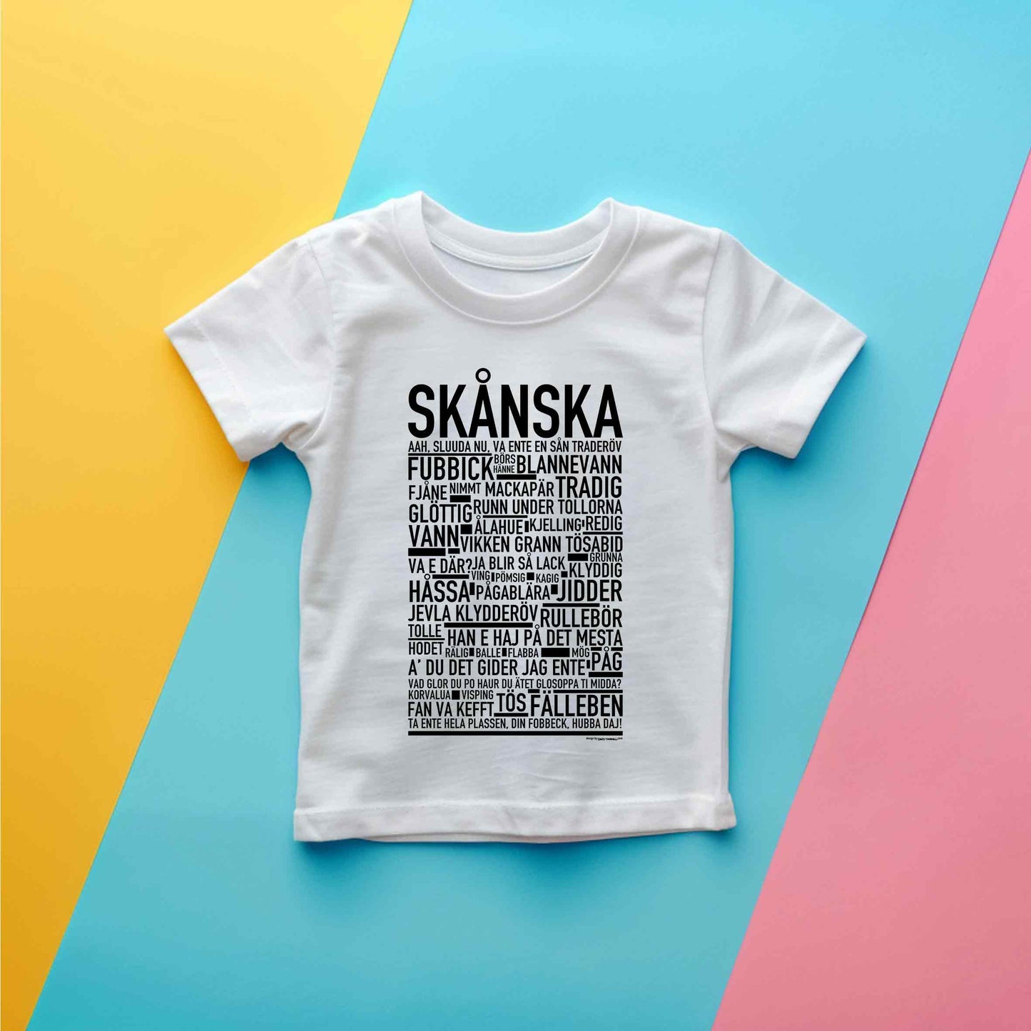 Skånska Dialekt Barn T-shirt