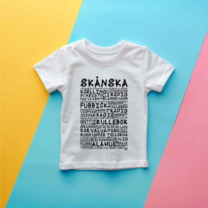 Skånska Graffiti Dialekt Barn T-shirt