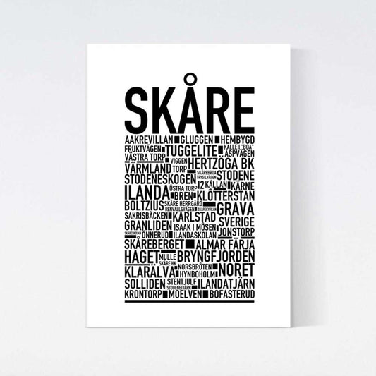 Skåre Text Poster