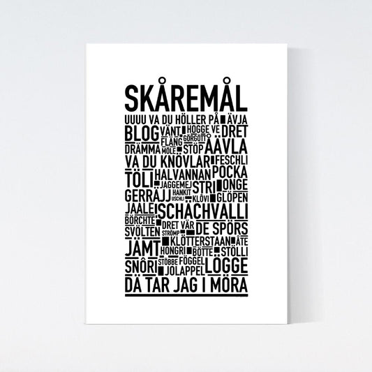 Skåremål Dialekt Text Poster