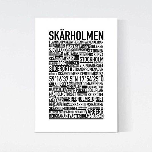 Skärholmen Text Poster