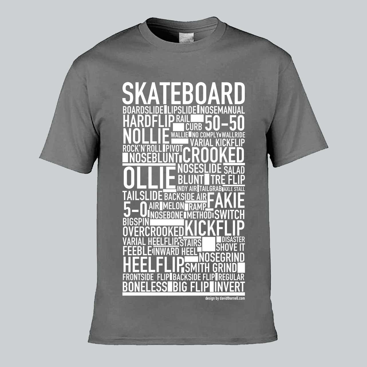 Skateboard Text T-shirt
