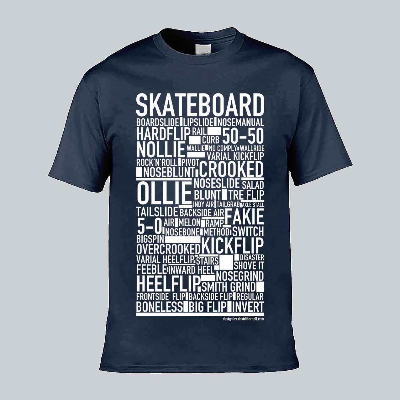 Skateboard Text T-shirt