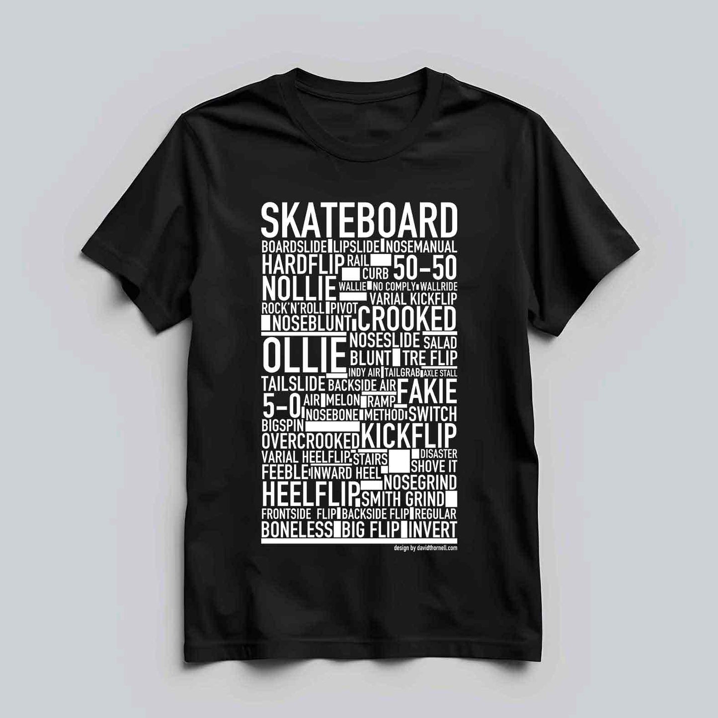 Skateboard Text T-shirt