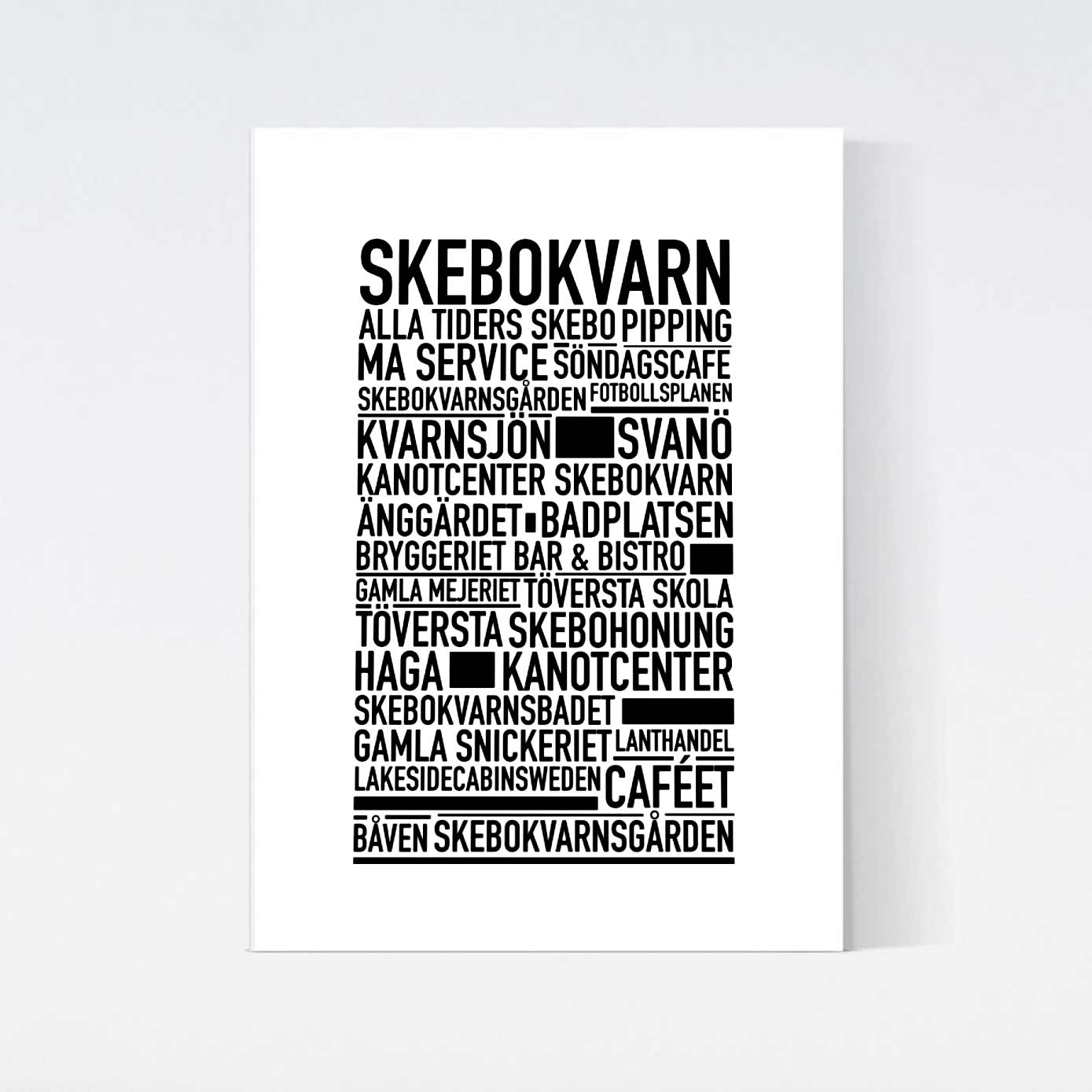 Skebokvarn Text Poster