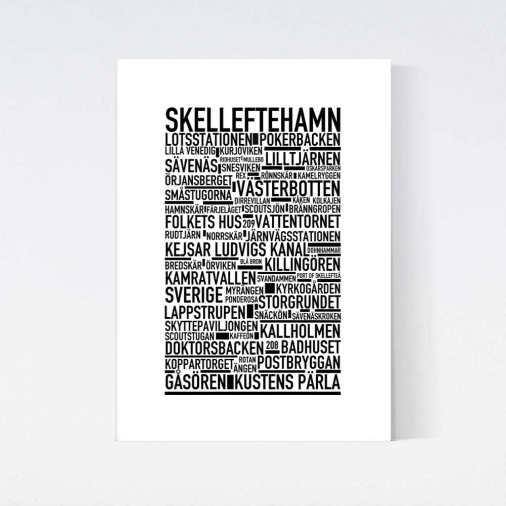Skelleftehamn Text Poster