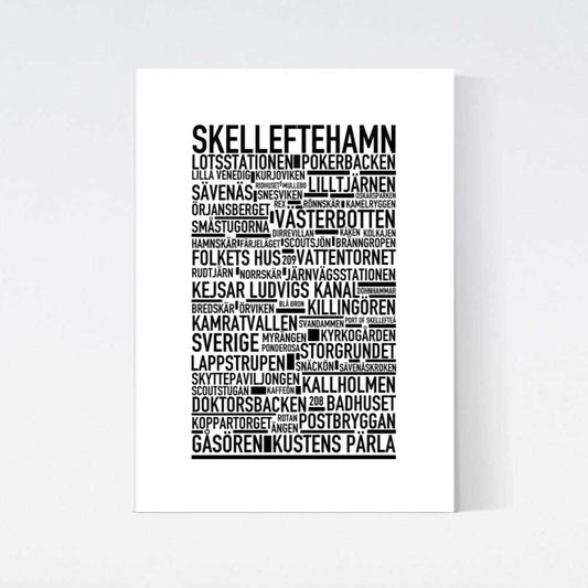 Skelleftehamn Text Poster