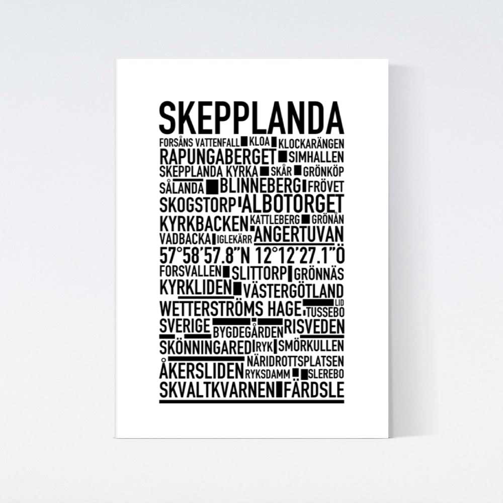 Skepplanda Text Poster
