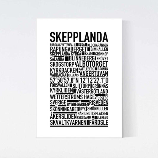 Skepplanda Text Poster